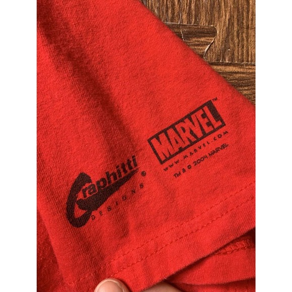 Vintage MARVEL COMICS SPIDERMAN Mask T Shirt Graphitti 2004 SIZE LARGE - Picture 7 of 9